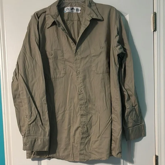 Red Kap Tan Work Shirt - Picture 1 of 4